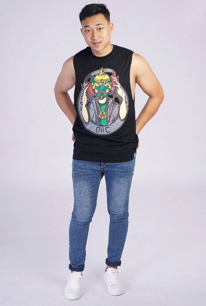 ORC Design Printed tank top (Black)